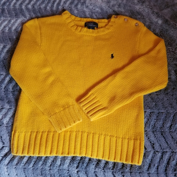Ralph Lauren Polo yellow cotton sweater size 6 - Picture 2 of 6